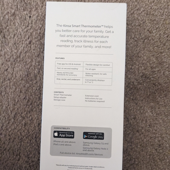 New Kinsa Worlds Smartest Thermometer - Picture 3 of 3